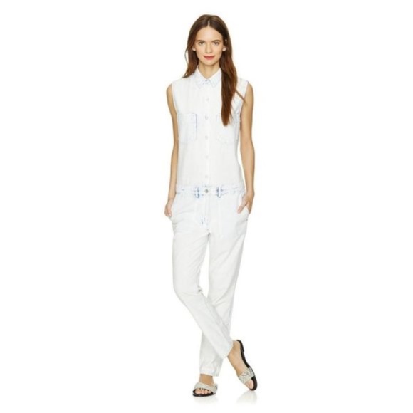 Community Virtus Bleach Wash Cotton Jumpsuit Sz XS - Picture 1 of 16